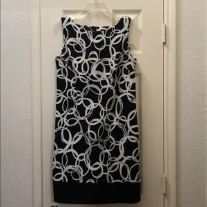 AB Studio Black and White Dress